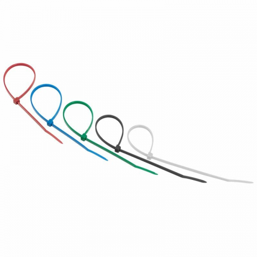 Стяжка кабельная нейлоновая 250x3,6мм, набор 5 цветов (25 шт/уп) REXANT, 10шт, REXANT, 07-0258-25
