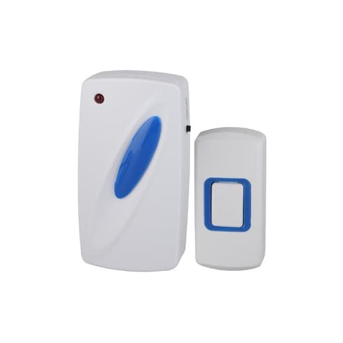 Звонок дверной ЭРА C93 беспроводной от сети белый с синим 6 мелодий, 1шт, ЭРА, C93, Б0018972