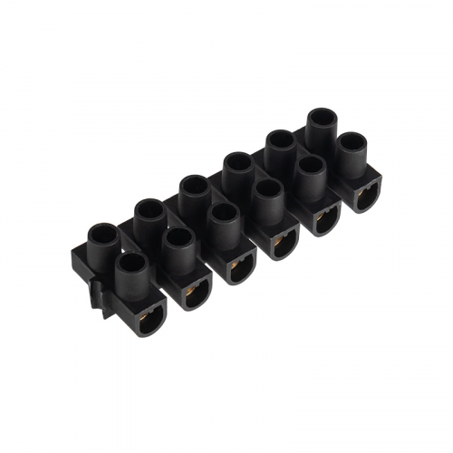 Клеммная колодка винтовая KВ-14 (6-14 мм²), ток 20 A, полипропилен черный, индивидуальная упаковка, 1 шт. REXANT, 1шт, REXANT, 07-5014-2-7