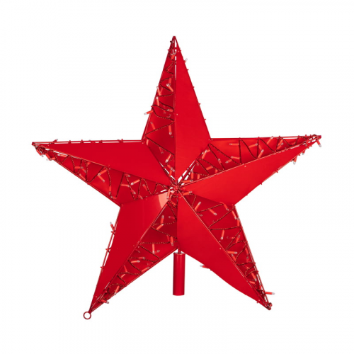 Светодиодная фигура Звезда 100 см, 200 светодиодов, с трубой и подвесом, цвет свечения красный NEON-NIGHT, 1шт, NEON-NIGHT, 514-274