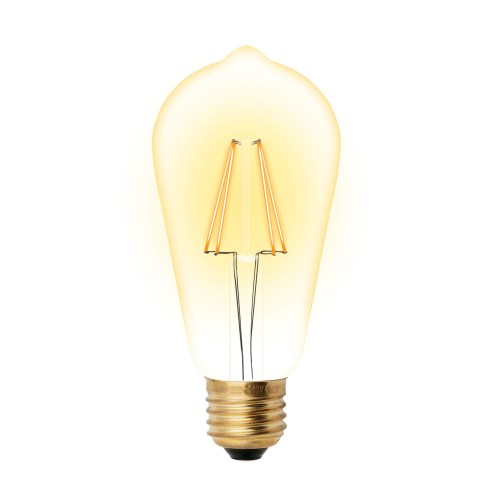 Uniel Led-st64-5w/golden/e27 glv22go лампа светодиодная vintage. форма «конус», золотистая колба. картон. тм uniel, 1шт, UL-00002360