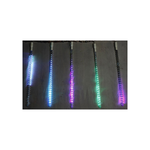Светодиодные тающие сосульки Rich LED, витая форма, комплект 10 шт. по 50 см, RGB, 12 B, соединяемый, 1шт, Rich LED, RL-MT10*0.5C-12V-W/RGB