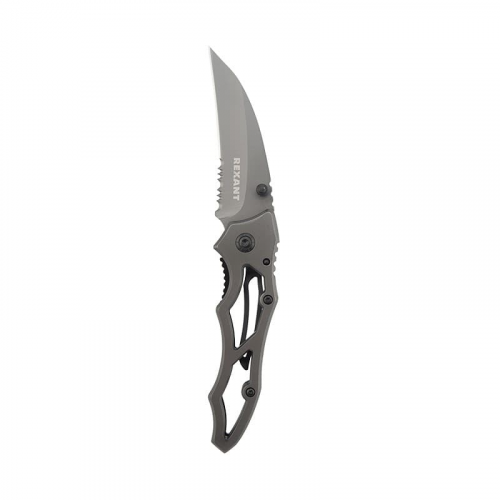 Нож складной Коготь полуавтоматический Titanium REXANT, 1шт, REXANT, 12-4906-2