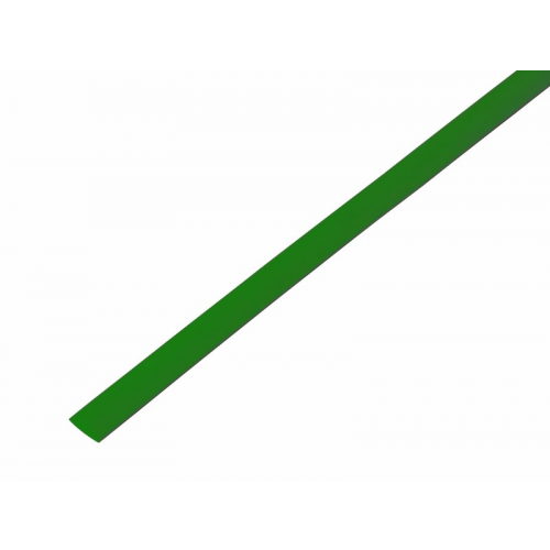 Трубка термоусаживаемая ТУТ 5,0/2,5мм, зеленая, упаковка 50 шт. по 1м, PROconnect, 50шт, PROCONNECT, 55-0503