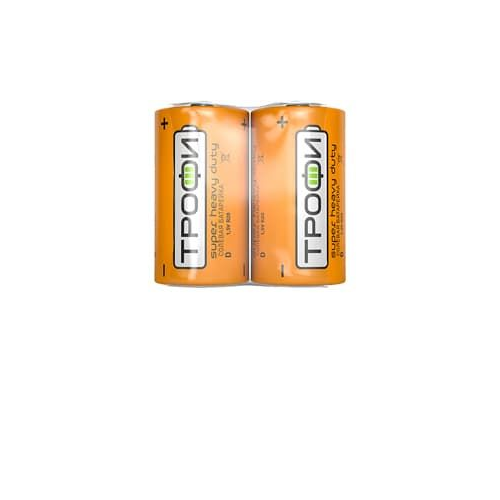 Батарейки Трофи R20-2S SUPER HEAVY DUTY Zinc, 2шт C0033714