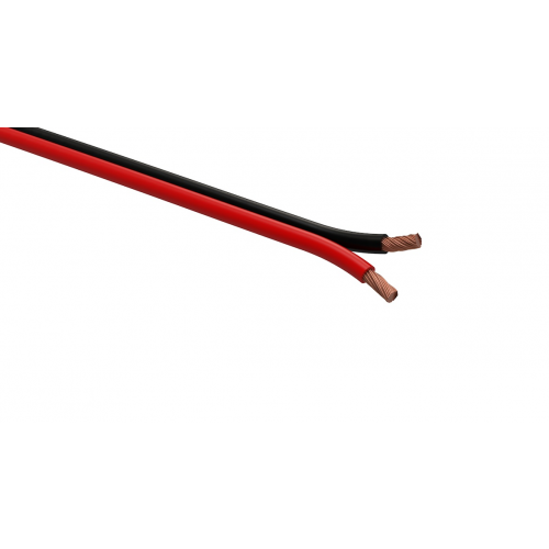 Акустический кабель ЭРА 2х2,5 мм2 красно-черный, 100м, 1шт, ЭРА, A-250-RB, Б0048268