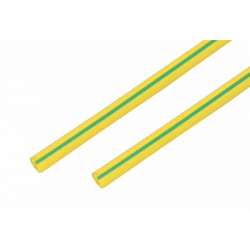 Трубка термоусаживаемая ТУТ нг 15,0/7,5мм, желто-зеленая, упаковка 50 шт. по 1м REXANT, 50шт, REXANT, 21-5007