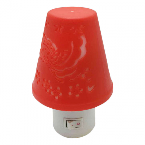 Светильник NL-193 ночник с выкл. Светильник красный 220В Camelion 12909, 1шт