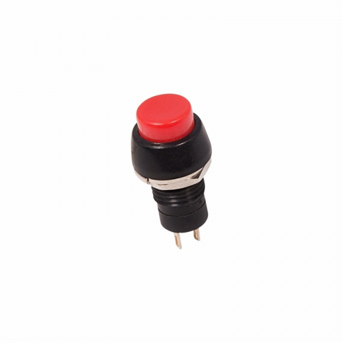 Выключатель-кнопка 250V 2А (2с) ON-OFF красная Micro (PBS-20А) REXANT, 10шт, REXANT, 36-3070