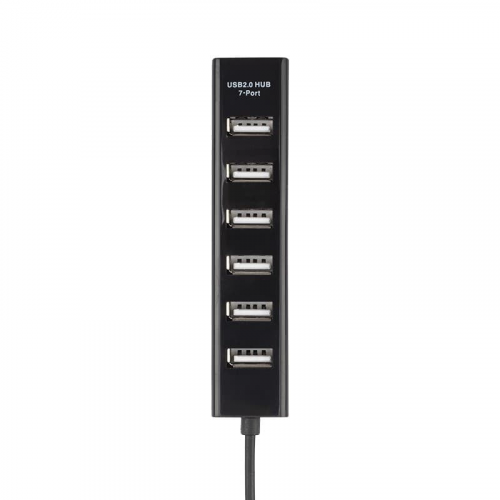 Разветвитель USB на 7 портов черный REXANT, 1шт, REXANT, 18-4107