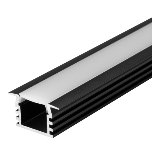 Алюминиевый профиль PDS-F-2000-Anod-Black [22х16mm], 2м, Arlight, 017642