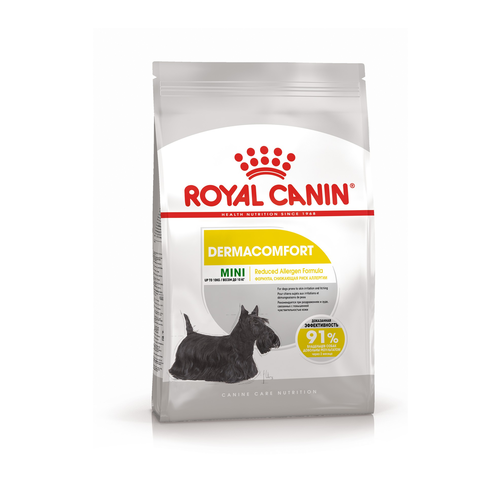 Royal Canin Mini Dermacomfort Сухой корм для взрослых собак мелких пород с чувствительной кожей, 1 кг