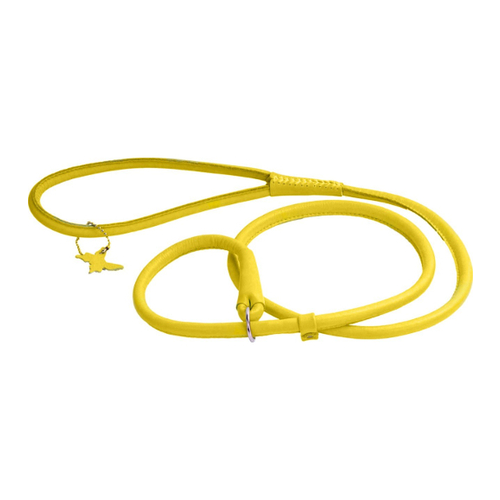 Collar Glamour Поводок-удавка круглый для собак, ширина 6 мм, длина 135 см, желтый