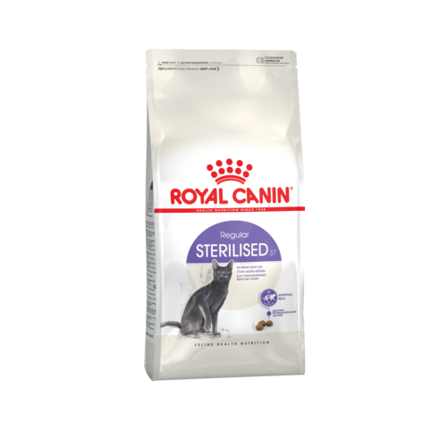 Royal Canin Sterilised 37 Сухой корм для взрослых стерилизованных кошек и кастрированных котов, 4 кг