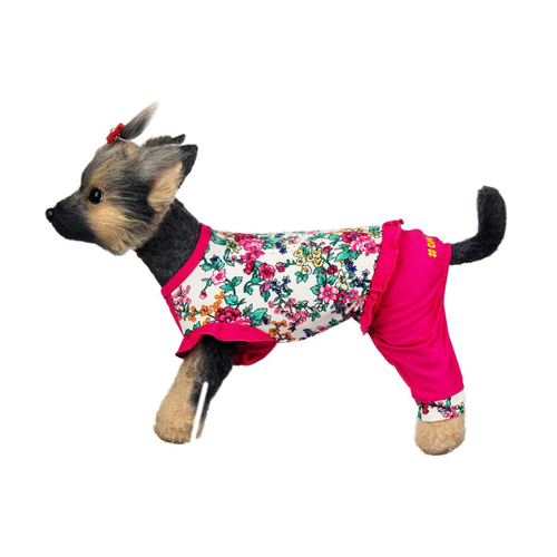 DogModa Комбинезон "Оливия" для собак, длина спины 32 см, обхват шеи 33 см, обхват груди 52 см