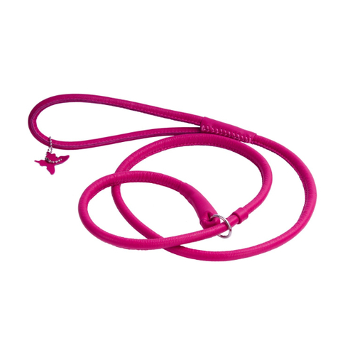 Collar Glamour Поводок-удавка круглый для собак, ширина 8 мм, длина 135 см, розовый