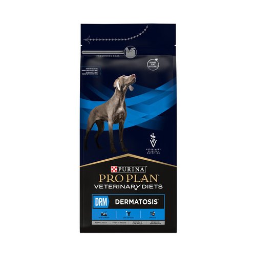 Сухой корм для щенков и взрослых собак диетический PRO PLAN® VETERINARY DIETS DRM Dermatosis при дерматозах и выпадении шерсти, 1,5 кг