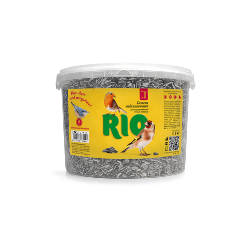 RIO РИО Семена подсолнечника (для подкармливания птиц), 2 кг