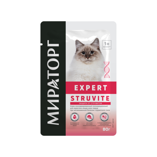 Winner Expert Консервированный корм для взрослых кошек при мочекаменной болезни, 80 гр