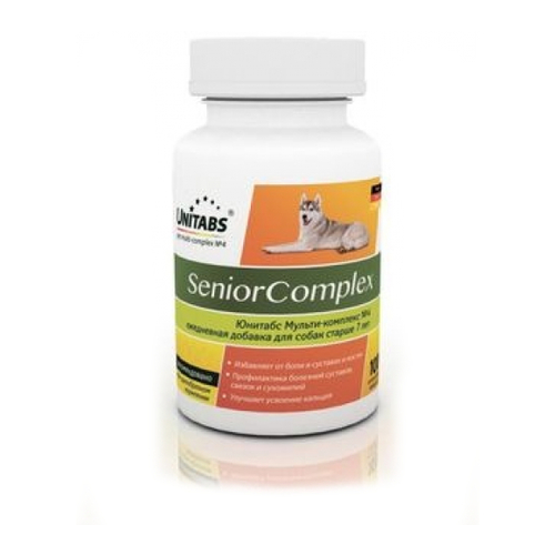 UNITABS Senior Complex Комплекс витаминов для пожилых собак, 100 таблеток, 200 гр