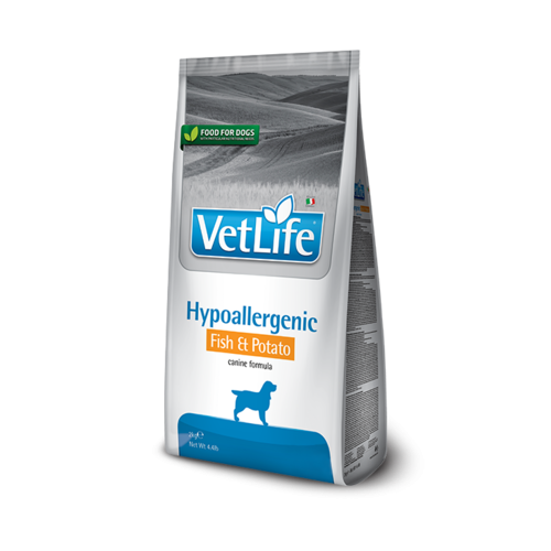 Farmina Vet Life Hypoallergenic Fish & Potato Сухой лечебный корм для взрослых собак при пищевой аллергии, 2 кг