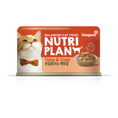 NUTRI PLAN Тунец с крабом в собственном соку для кошек , 160 гр