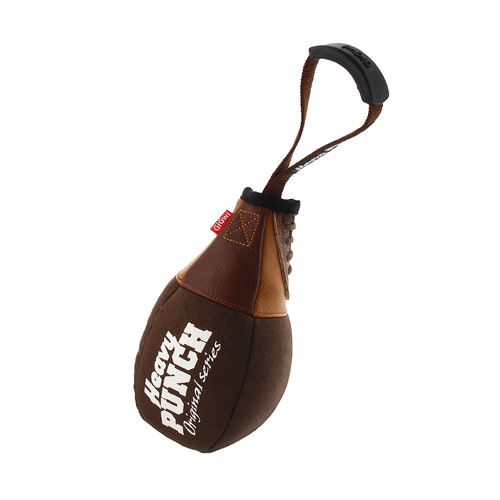 Gigwi Heavy Punch Игрушка для собак Боксерская груша с пищалкой и ручкой, коричневая