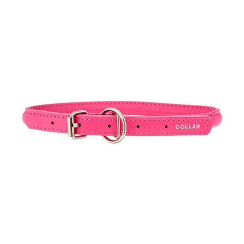 Collar Ошейник для собак "Collar Glamour", круглый, диаметр 1 см, длина 39-47 см, розовый