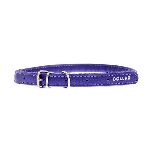 Collar Ошейник для собак "Collar Glamour", круглый, диаметр 1 см, длина 39-47 см, фиолетовый