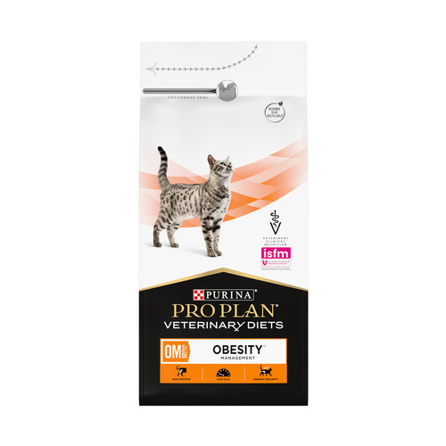 Сухой корм для кошек диетический PRO PLAN® VETERINARY DIETS OM ST/OX Obesity Management при ожирении, 1,5 кг