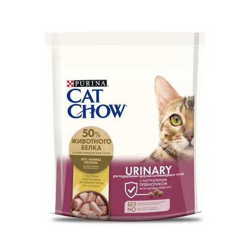 Сухой корм Cat Chow® для здоровья мочевыводящих путей, с высоким содержанием домашней птицы, Пакет, 400 гр