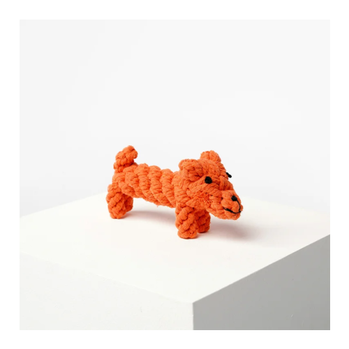 Barq - Animals Вязаная игрушка из хлопка Wolf, коралловый