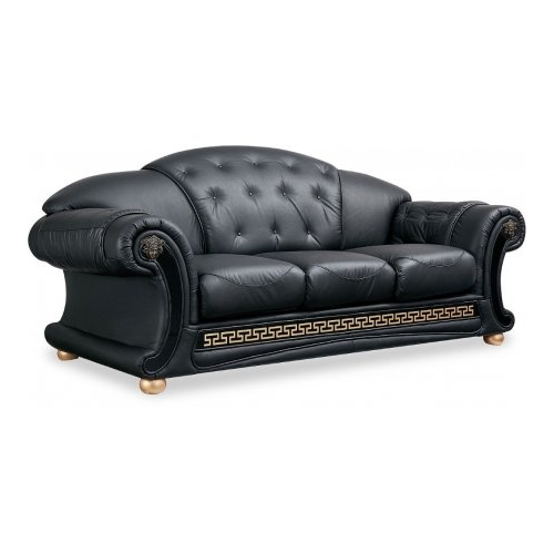 Диван-кровать Dupen трехместный Versace черный