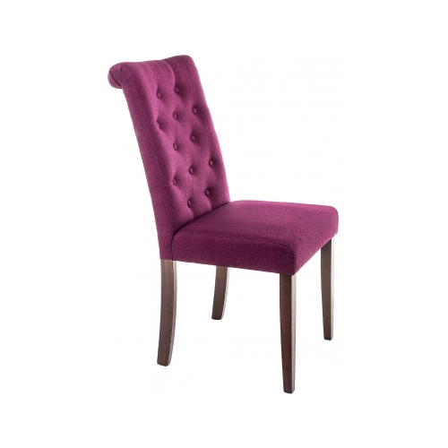 Деревянный стул Woodville Amelia dark walnut / fabric purple