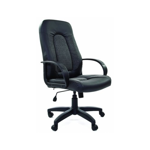 Компьютерное кресло Chairman 429 экопремиум черное / ткань 20-23 серая