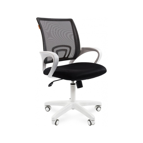 Компьютерное кресло Chairman 696 белый пластик TW-11 / TW-01 черное