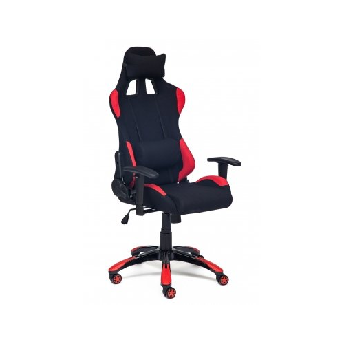 Компьютерное кресло Тетчер iGear черное / красное ткань