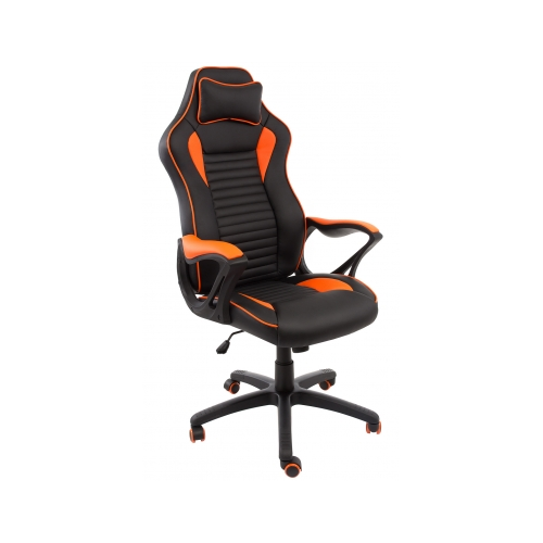 Компьютерное кресло Woodville Leon черное / оранжевое