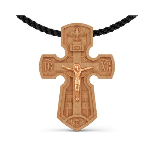 Крестик из красного золота Линии Любви Т10916723-01-ЛЛ