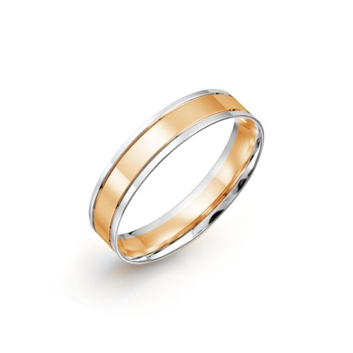 Кольцо обручальное из разных цветов золота Линии Любви Т310013947