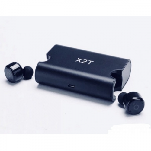 Беспроводные Bluetooth наушники Гарнитура True Wireless Stereo X2T с док зарядкой (Синий)