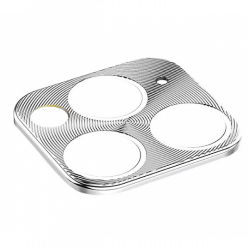 Защитная металлическая крышка на камеру для iPhone 11 Pro/11 Pro Max (Серебро)