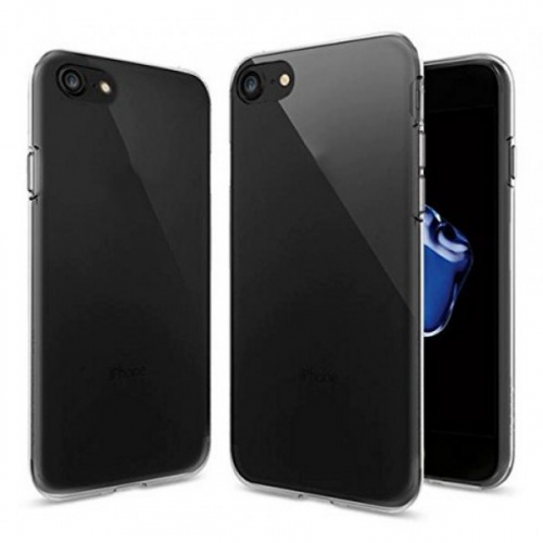Силиконовый чехол задняя накладка на Apple iPhone 8 plus iPhone 7 Plus (Черный)