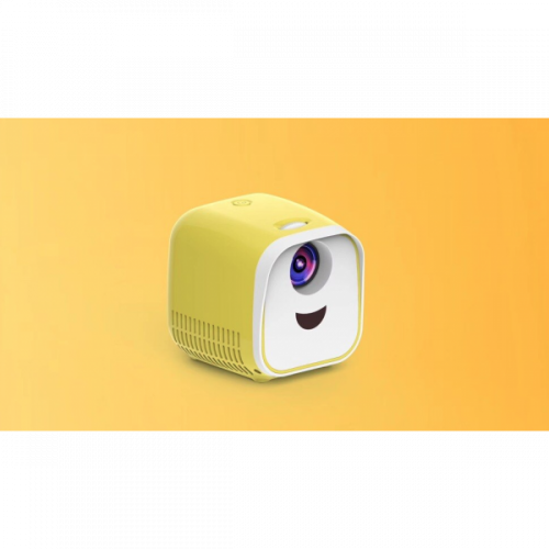 Мини-игрушечный видеопроектор Kids Toy L1 Series с интерфейсом USB (Бело-желтый)