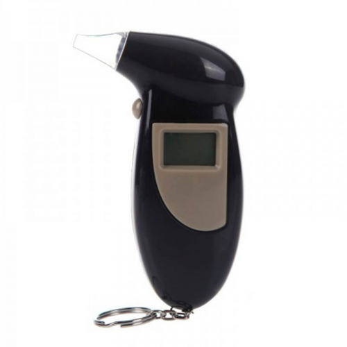 Алкотестер брелок цифровой с ЖК-дисплеем Digital LCD Alcohol Tester (5 мундштуков)