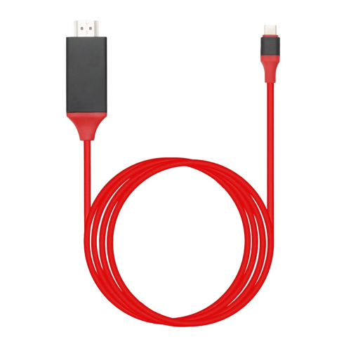 Кабель-переходник HDTV USB Type-C на HDMI (Красный)