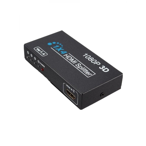 Сплиттер разветвитель Divisor Splitter Hdmi 1x4 Hub 4 Portas 1080p 3d Ver 1.4