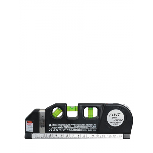 Лазерный уровень-рулетка Fixit Laser Level Pro 3 (Черная)