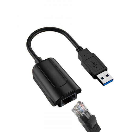 Сетевая карта USB - LAN Ethernet RJ45 10/100Mbps (Черный)