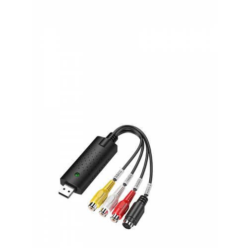 Устройство видеозахвата, оцифровка видеокассет, DVR аналогового видеосигнала EasyCAP USB 2.0 х2 шт (Черный)